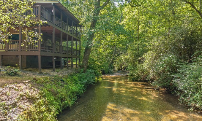 Cleveland Cabin | Private retreat at the waters edge of one of NE Ga premier trout streams.