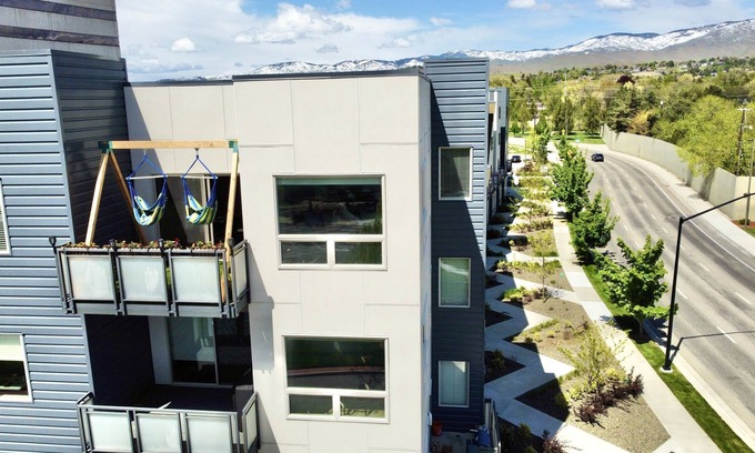 East End Apartment | Private room in modern building top floor corner. Greenbelt and mountain views!