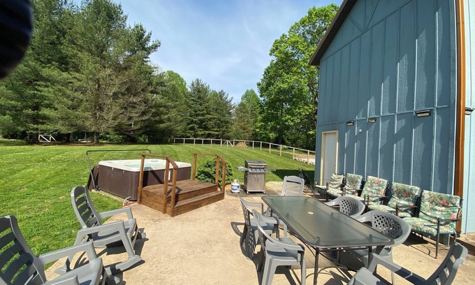 Bloomington House | Private room w/Shared Pool, Hot Tub and Fire Pit