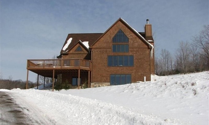 Ellicottville Ski Chalet | Private Secluded Mountain Top Retreat Overlooking Ski Hills