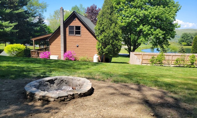 Copake Falls Cabin | Private swimming-pool, rap-around porch, and breathtaking views!