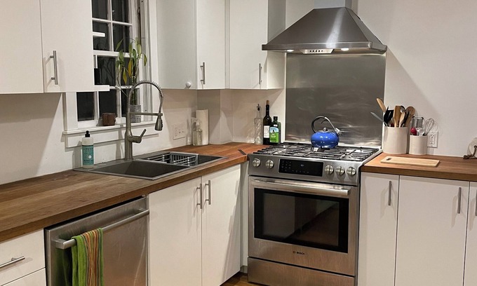 Providence Apartment | Private two bedroom apartment with backyard