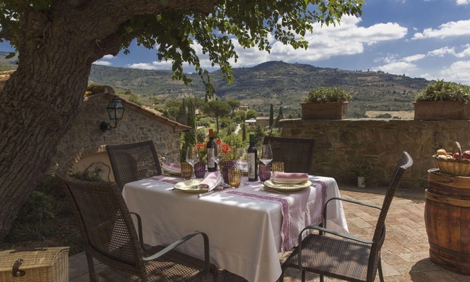 Sodo Villa | Private Villa with private pool, A/C, WIFI, hot tub, TV, panoramic view, parking, close to Cortona