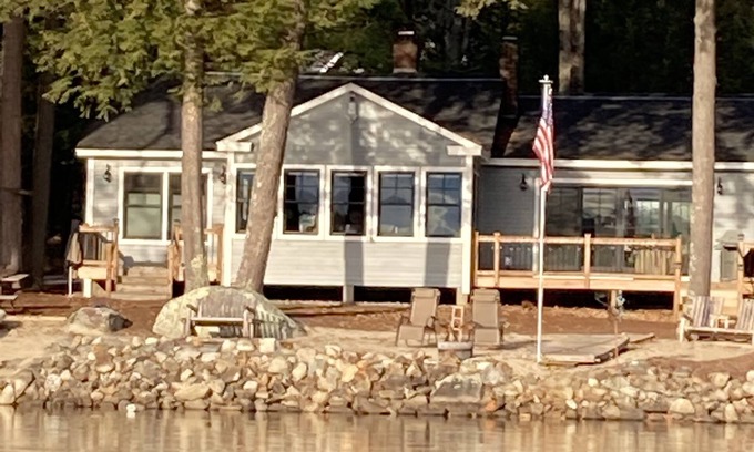 Moultonborough House | Private Waterfront Home. Quiet, Peaceful, SW Exposure, Sandy Beach.