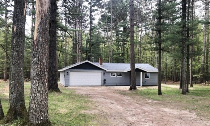 Higgins Lake Cabin | Private wooded cabin on one+ acre less than 1 mile from beautiful Higgins Lake.