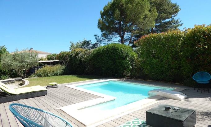Saint-Mathieu-de-Treviers Villa | PROMO Spacious village house with swimming pool