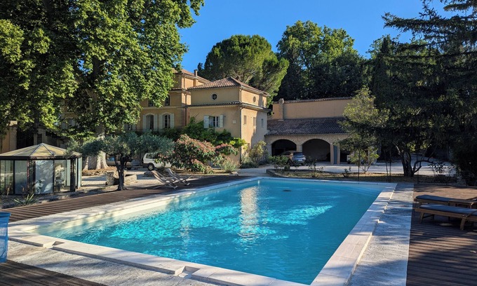 Mazan House | Provence Perfection: Chateau with pool & park in medieval market town