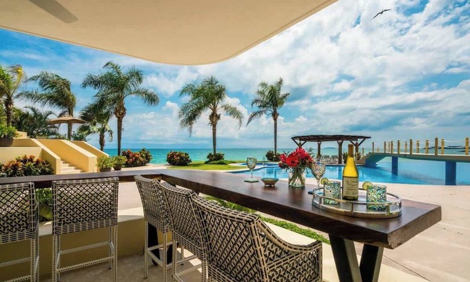 Emiliano Zapata Apartment | PVSR 104 · Poolside Terrace Great Beachfront Gem!