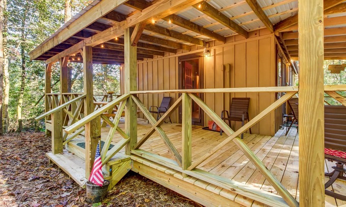 Sautee Nacoochee Cabin | Quaint Country Cottage w/Wood Stove, Furnished Porch, Firepit, Free WiFi