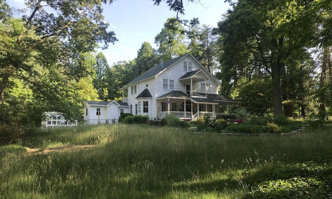 Flat Rock Apartment | Queen Suite in Historic House, Private Entrance
