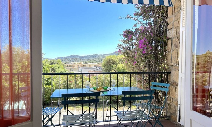 La Faviere Apartment | Quiet Apartment with Terrace, 500m from Beach, Parking Included
