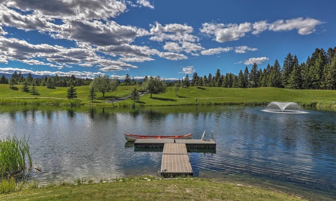 Trego House | Quiet Trego Resort Home w/Lake, Pavilion & Trails