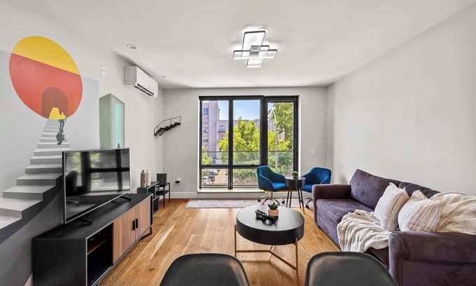 Bedford-Stuyvesant Condo | Quincy Place by Rove | Patio & Shared Courtyard