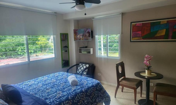 El Cangrejo Apartment | R.504 Hermoso estudio, con cocina y baño privado.