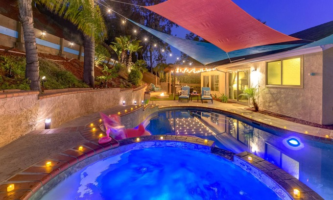 Rancho San Diego House | Rare SD Property! Heated Pool/Jacuzzi/Fire Pit!