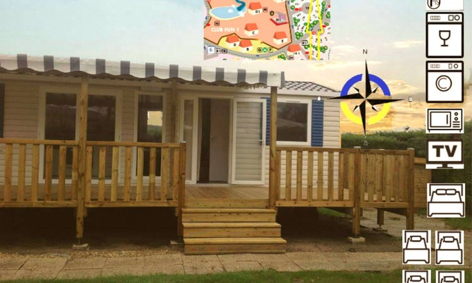 Les Mathes RV Rental | Recent mobile home 40m2-3CH-2 SDB-EQUIP+, SIBLU 4*