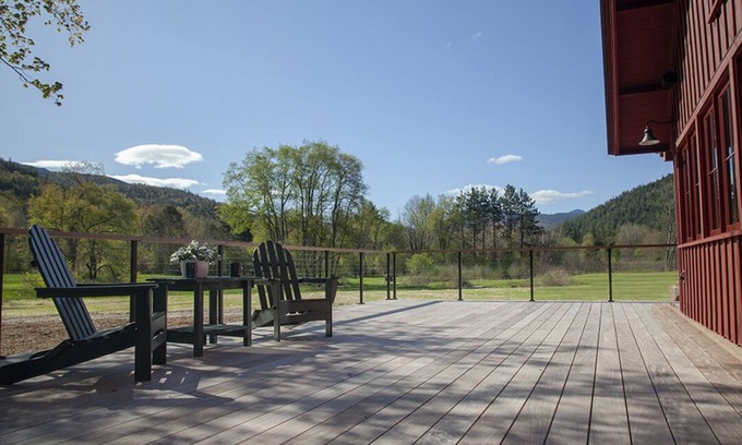 Keene Valley House | Red House- Eco Design with Tesla Charger