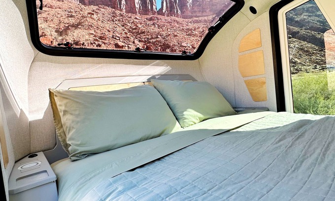 Moab House | Red Rock Base Camps Teardrop Trailer #4. Take your hotel room outside!
