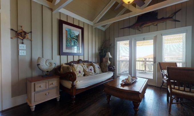 Galveston House | Redfish Tower: 3 BR, 3 BA House in Pt. Bolivar, Sleeps 8
