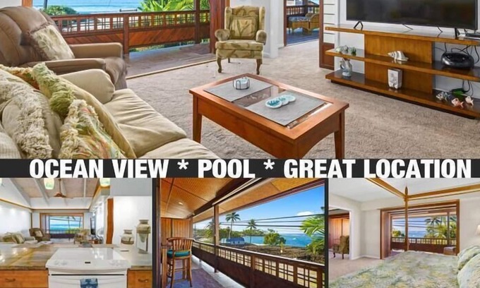 Kahaluu Bay Villa | Reefside Suite at Seaspray Ocean View