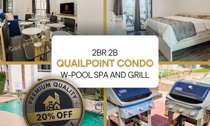 San Marquis Apartment | Relax FULL 2br/2b w/Pool & Spa Near OldTown & Bars
