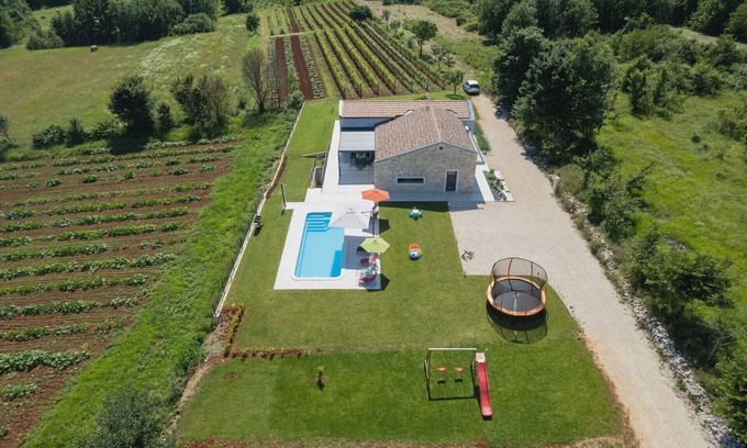 Skropeti Villa | Relax in a Villa with Pool Surrounded by Picturesque Space