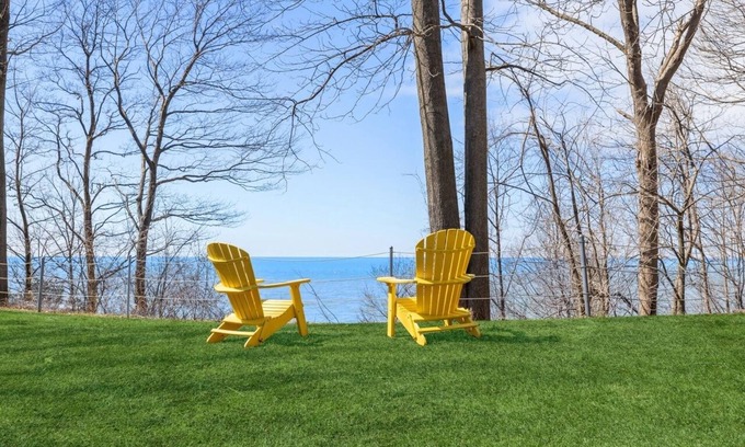 Mill Creek House | Relax on your own private beach on stunning Lake Michigan
