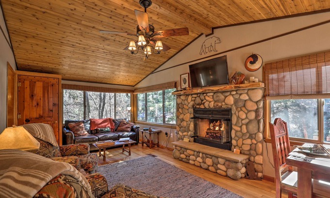 Ruidoso Cabin | Relax with peaceful river views and wildlife sightings. A perfect retreat.