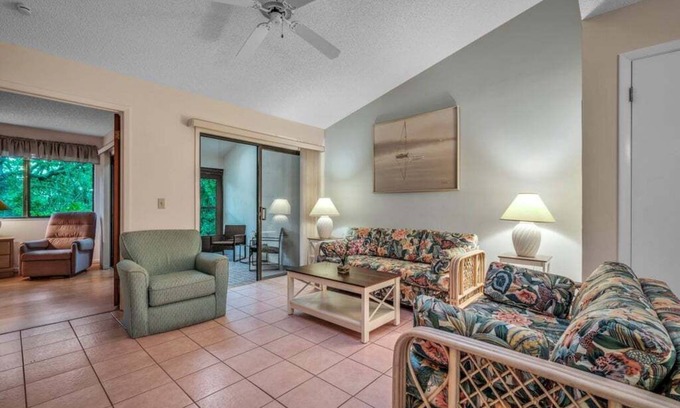 New Smyrna Beach Villa | Relaxing Beach Villa | Walk to Ocean + 3 Pools, Tennis & Trails