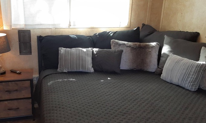 Spring Branch RV Rental | Relaxing Getaway Private Room Queen Bed and AC