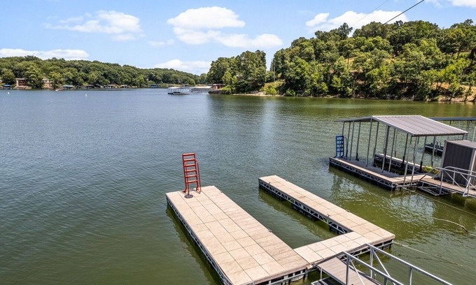 Grove Cabin | Remodeled cabin on Grand Lake with boat slip and boat dock. Pet-Friendly!