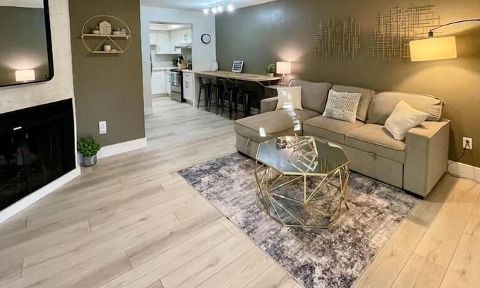 Security Acres Apartment | Remodeled Old Town Condo, Heated Pool, Hot Tub!