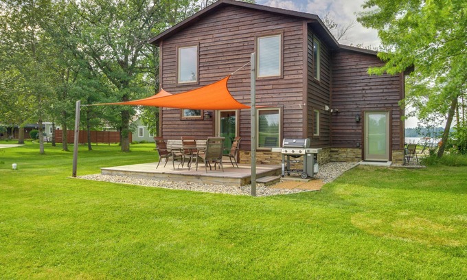 New York Mills House | Remote Retreat: Cozy Home w/Big Pine Lake Access!