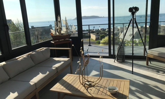Trelevern House | Renovated house, exceptional sea view, sleeps 8. Between Perros-Guirec and Paimpol
