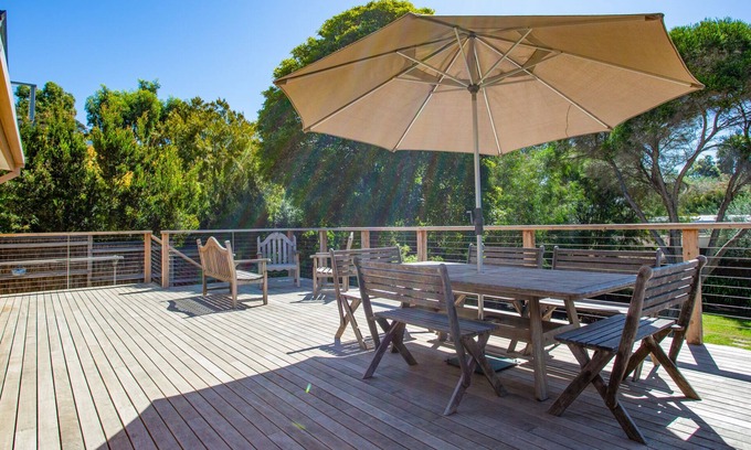 Portsea House | Renovated House with large Northerly facing Sun Deck & Private outlook.