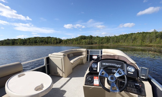 Ainsworth Cottage | Renovated Waterfront Northwoods Cabin with NEW 2024 Pontoon Boat and fire pit