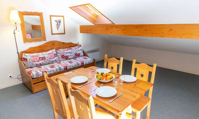 Avrieux Apartment | Residence Le Plein Soleil * - 2 rooms for 4 people Balcony