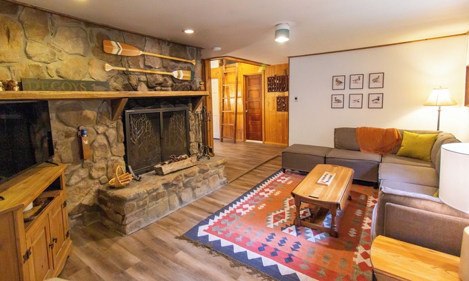 Luray Cabin | Riverfront Cabin, Ideal Location - Family and Pet Friendly w/Hot Tub!