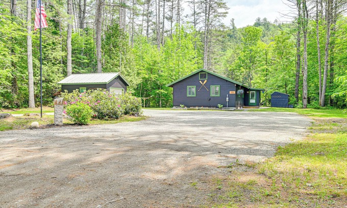 Schroon Lake Cabin | Riverfront Cabin w/Hot Tub in Schroon Lake!