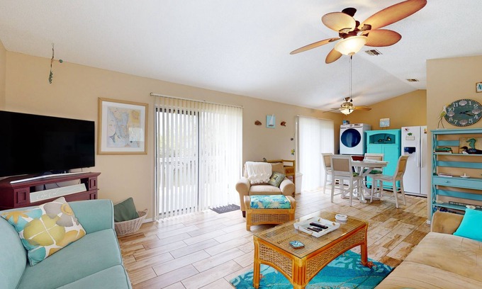 El Jobean House | Riverfront Getaway w/Pool, Game Room & Snowbird Appeal – 30-Day Stay Required