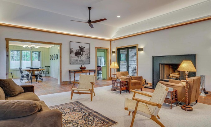 Keene Cottage | Riverfront Hideaway in Keene: Walk to Town!