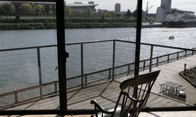 Pearl District Condo | Riverfront:Two Floors w/ Stunning River Views & 200 sf Private Patio
