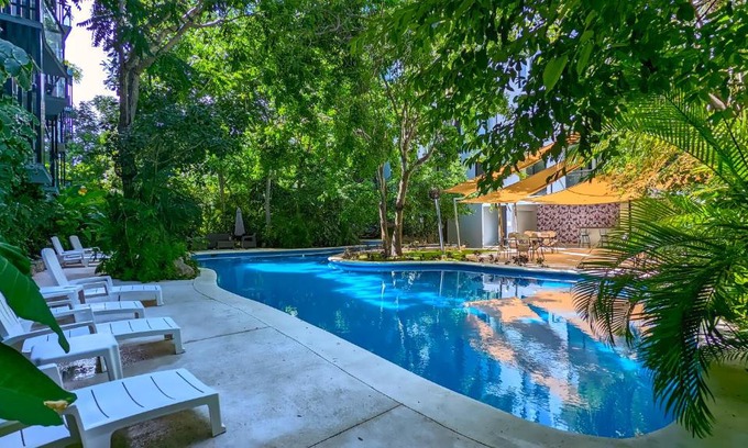 Ejidal Apartment | Riviera Home - New 2BR Condo w. big Pool & Jacuzzi