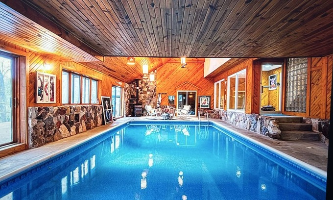 Plymouth House | Road America Adjacent Lake House with indoor pool