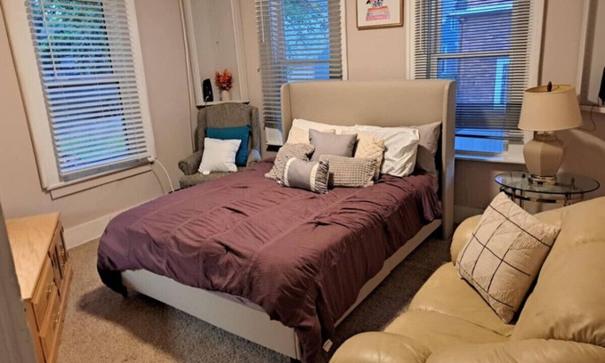 Downtown Akron Apartment | Roo's Playhouse: Cozy 1-Bed, 1-Bath Apartment