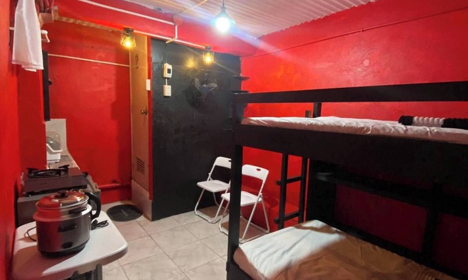Baguio House | Room-red Room Budget Trancoville Wifi
