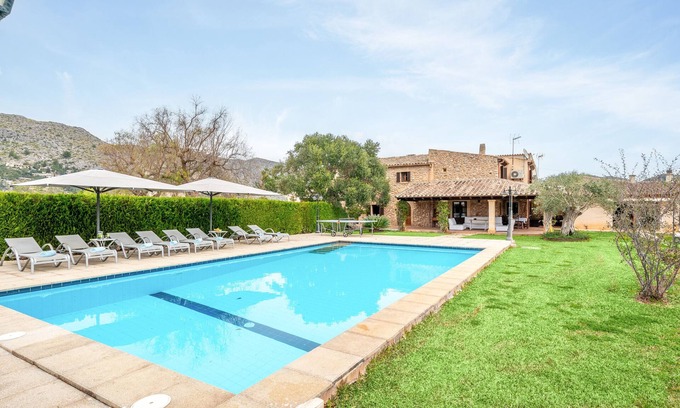 Pollensa Villa | Roomy Villa “Villa Agnes” with Mountain View, Pool, Terrace & Garden