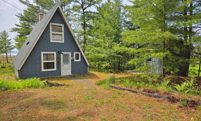 Williamsburg House | Rustic A-Frame Retreat on Grand Traverse Bay w/beach, wifi, fire pit & grill