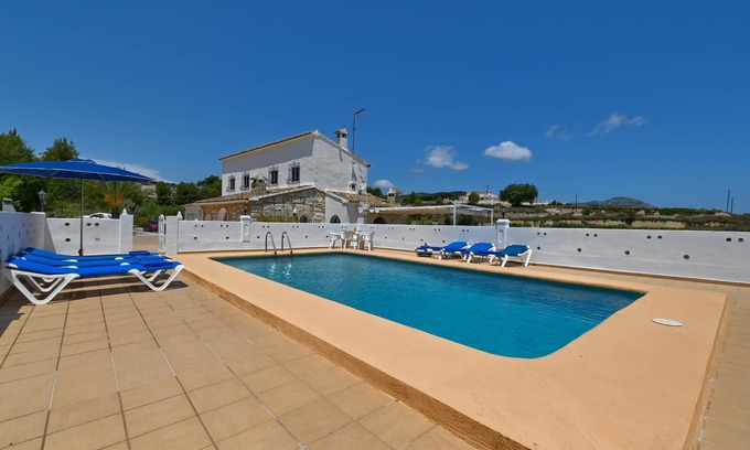 Benitachell House | Rustic and cheerful holiday home in Javea, Costa Blanca, Spain with private pool for 6 persons