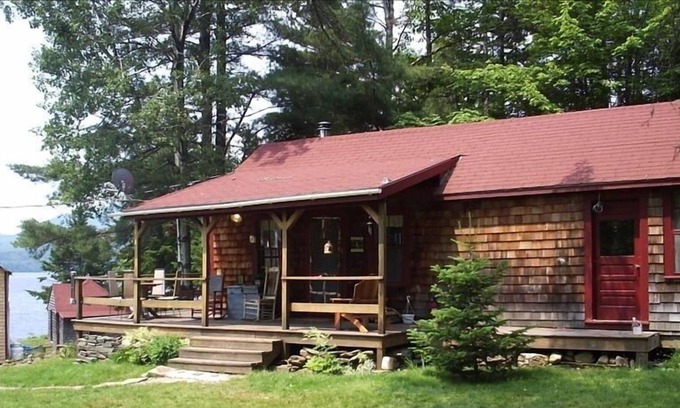 Rangeley Cabin | Rustic Lakeside Wilderness Summer Rental on Beaver Mountain Lake